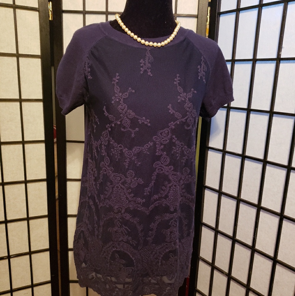 Joe Fresh Lace front shirt